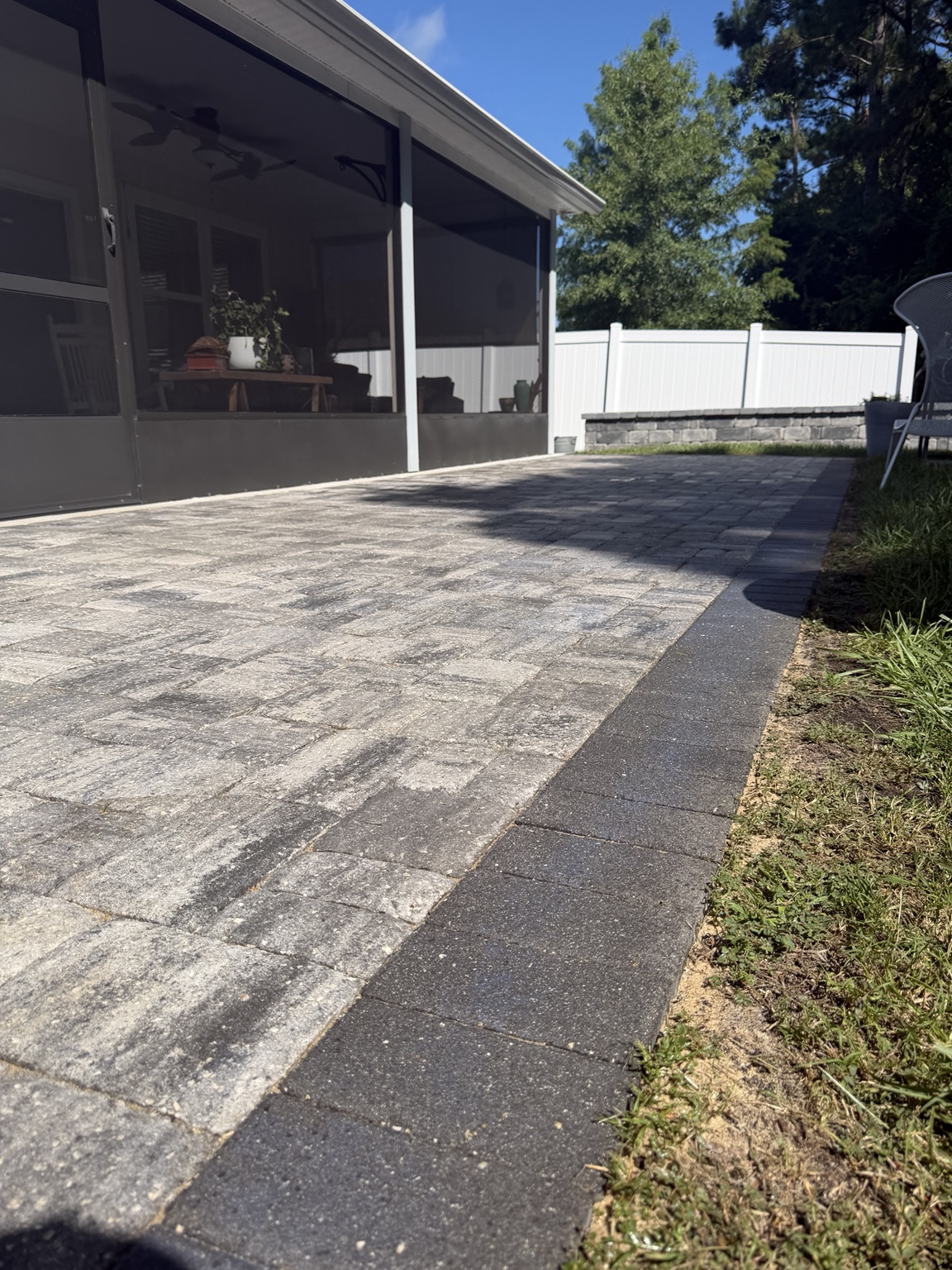 Finished paver patio after cleaning and sealing by Molloy Boys Pressure Washing